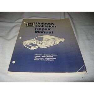 1986 GM Unibody Collision Repair Manual Book Chevrolet Pontiac Buick Oldsmobile
